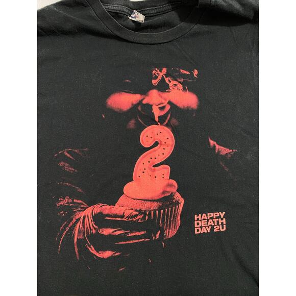 Rare Happy Death Day 2U Movie Horror Promo Shirt T-Shirt Mens Size Large - Picture 6 of 9